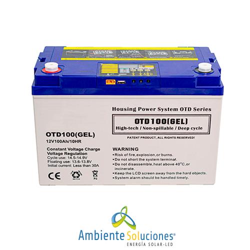 BATERÍA SOLAR INTELIGENTE EN GEL 12V-100AH