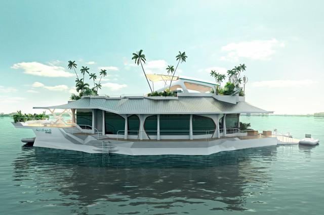 UNA CASA FLOTANTE PARA VIVIR DE LUJO SOBRE EL AGUA