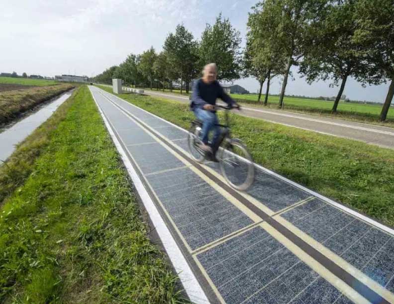 Se ponen en marcha en los Países Bajos dos nuevos carriles bici fotovoltaicos instalados por Wattway
