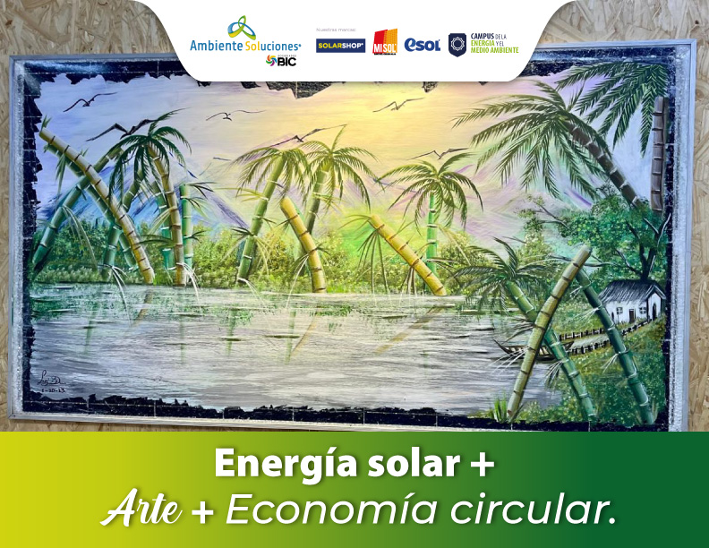 Energía solar + arte + economía circular.
