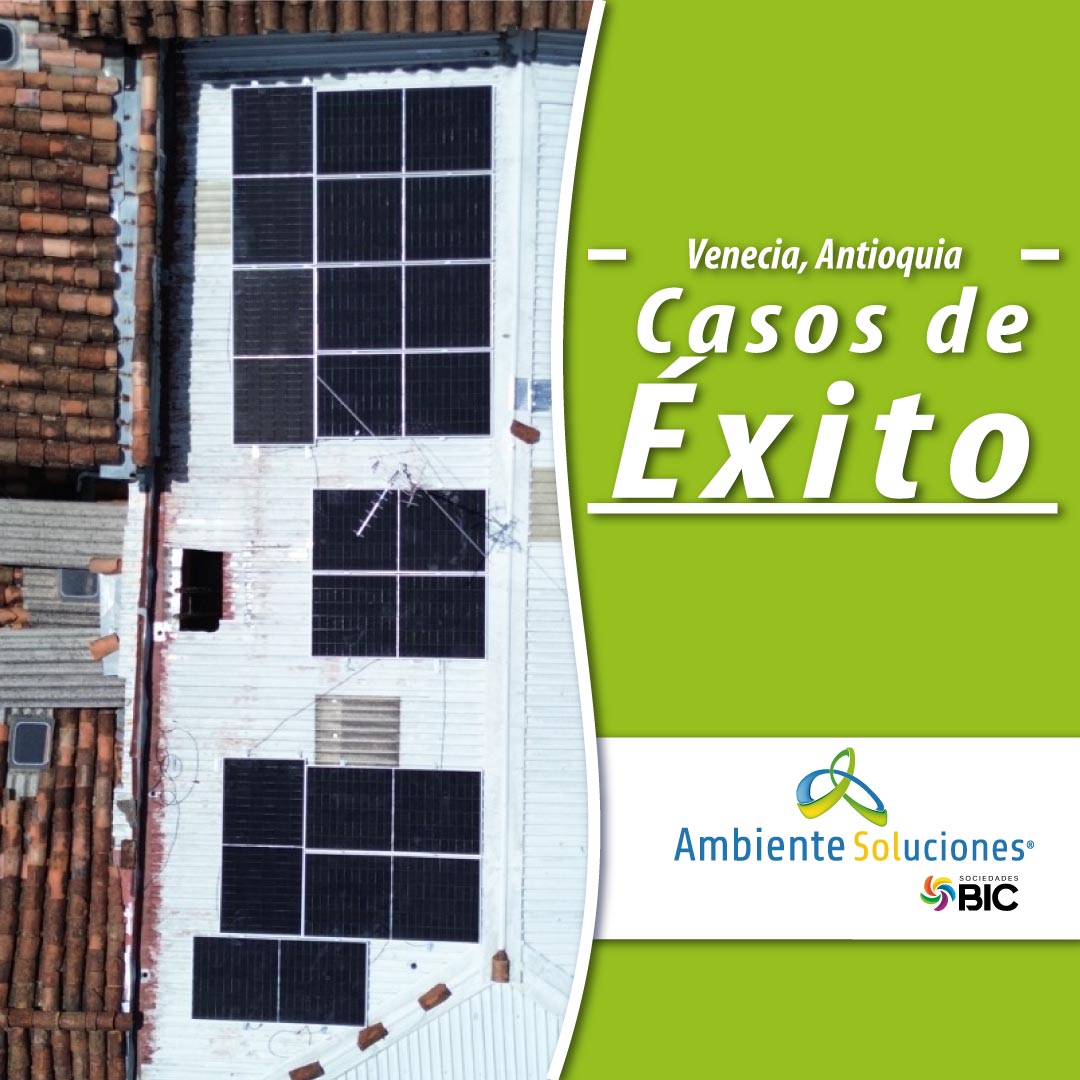 Sistema solar híbrido On-Grid en vivienda – Venecia, Antioquia